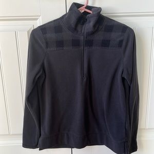 Old Navy gray and black quarter zip fleece
